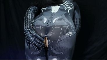 Cewek Tobrut Pake Kostum Spiderman Ketat Dibejek Bebek Sambil Nungging, Bokep Indonesia Paling Anyar