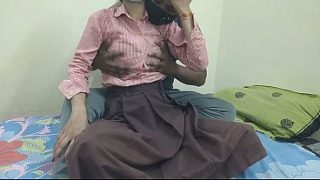 Cewek Kuliahan India Digebukin Sama Pacar Di Kamar Kos, Ngewe Panas Abis.