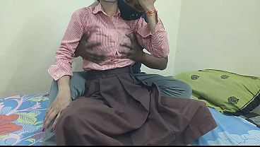 Cewek Kuliahan India Digebukin Sama Pacar Di Kamar Kos, Ngewe Panas Abis.