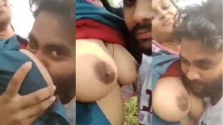 Ngentot Liar Di Luar, Cowok Bego Nyusu Tetek Pacar Sampe Basah Keringetan