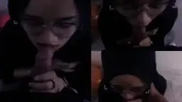 Bell_4k Nyepong Kontol Hijab, Bibir Merah Ngeces Nikmatin Batang